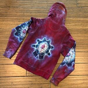 Tie-Dye Hoodie with Mandala Design
